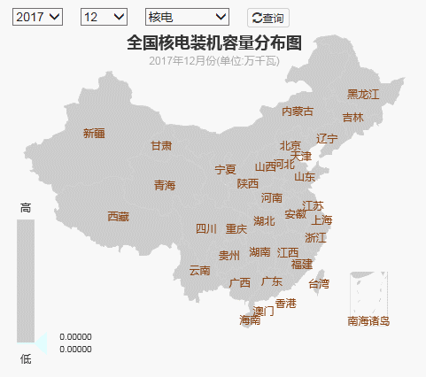 2017年全國電力發(fā)電，電力裝機(jī)版圖