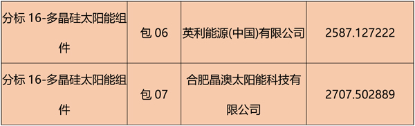 國網(wǎng)2018綜合能源服務項目招標光伏組件、逆變器中標名單