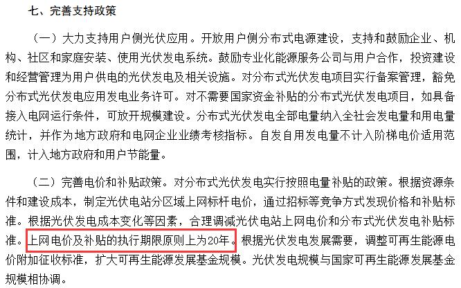 光伏補貼是不是20年以后就取消了？