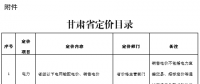 甘肅省定價(jià)目錄發(fā)布：涉及省級以下電網(wǎng)輸配電價(jià)、銷售電價(jià)