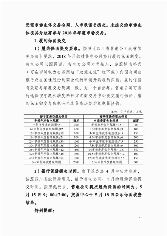 四川2018年度電力直接交易1號(hào)公告：風(fēng)電、光伏、部分水電企業(yè)可參與直接交易