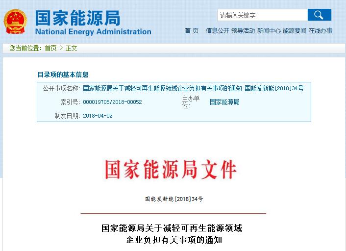 剛剛！國(guó)家能源局發(fā)文減輕可再生能源領(lǐng)域企業(yè)負(fù)擔(dān)