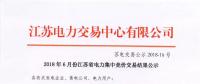 江蘇 | 2018年6月集中競(jìng)價(jià)交易結(jié)果：成交電量33.31億千瓦時(shí)！