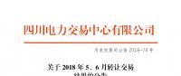 四川2018年5、6月轉(zhuǎn)讓交易結(jié)果