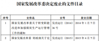 發(fā)改委廢止《關(guān)于規(guī)范跨省發(fā)電、供電計(jì)劃和省級發(fā)電、供電計(jì)劃備案核準(zhǔn)報送審批工作》等8個文件